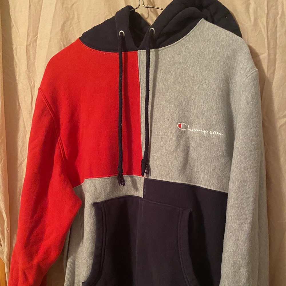 Men’s colorblock champion hoodie